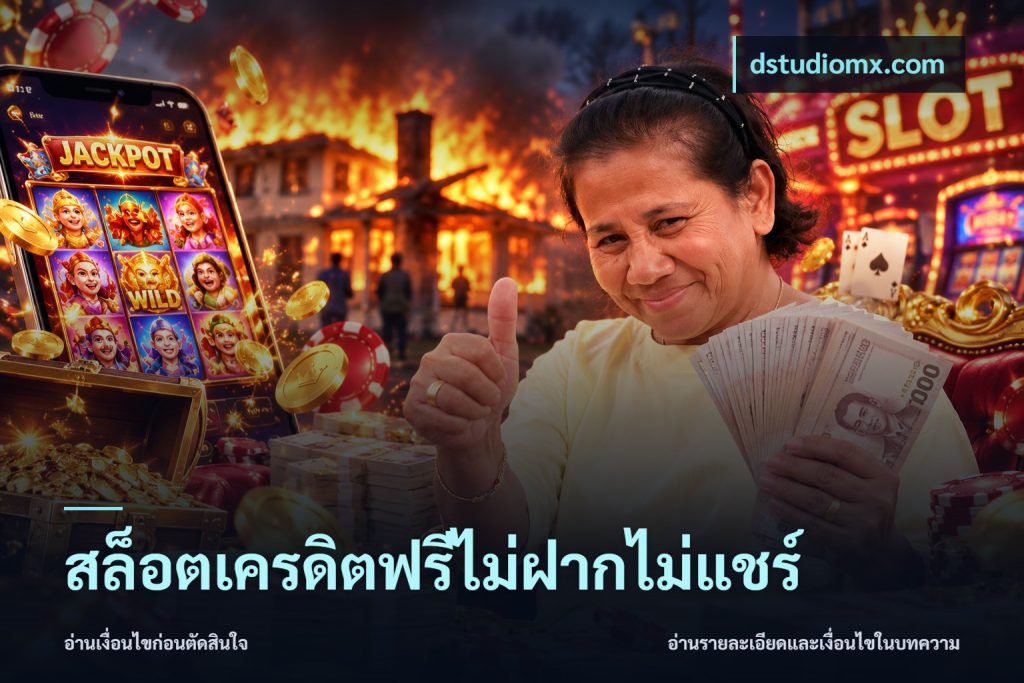 สล็อตเครดิตฟรีไม่ฝากไม่แชร์