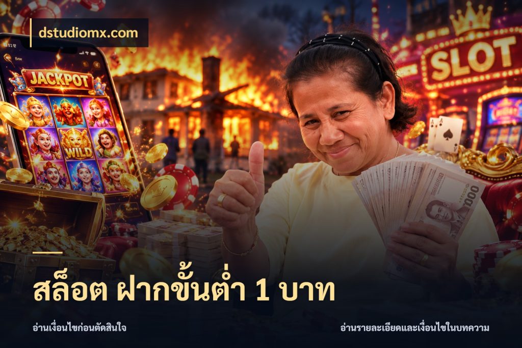 สล็อต ฝากขั้นต่ำ 1 บาท สายทุนน้อยเลือกความสนุกให้พอดี สไตล์ dstudiomx.com