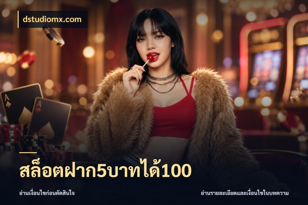 สล็อตฝาก5บาทได้100 dstudiomx.com จับประเด็นยอดรับก่อนเลือกความสนุก