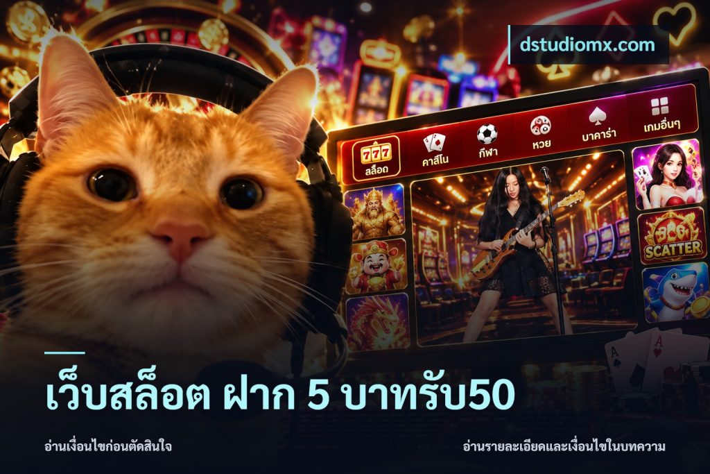 เว็บสล็อต ฝาก 5 บาทรับ50