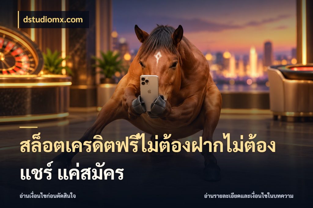 สล็อตเครดิตฟรีไม่ต้องฝากไม่ต้องแชร์ แค่สมัคร เครดิตฟรีในมุมที่สายโบนัสสนใจ ในมุม dstudiomx.com