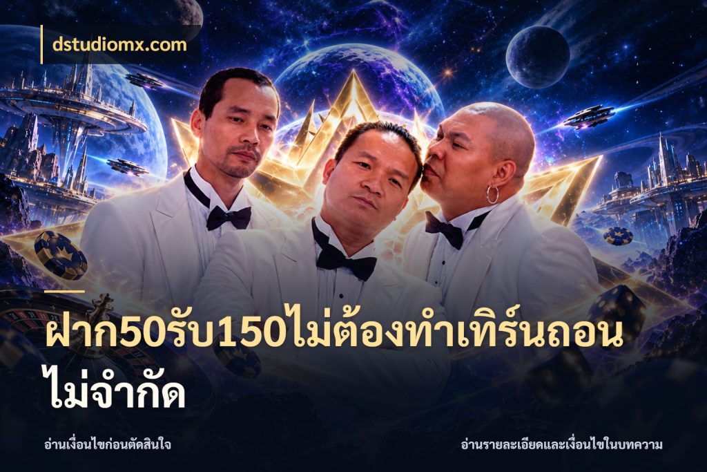 ฝาก50รับ150ไม่ต้องทําเทิร์นถอนไม่จํากัด dstudiomx.com จุดเด่นของเครดิตที่คนชอบเกมอยากรู้