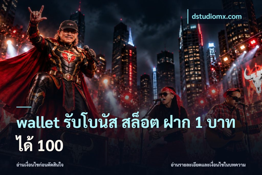 wallet รับโบนัส สล็อต ฝาก 1 บาท ได้ 100