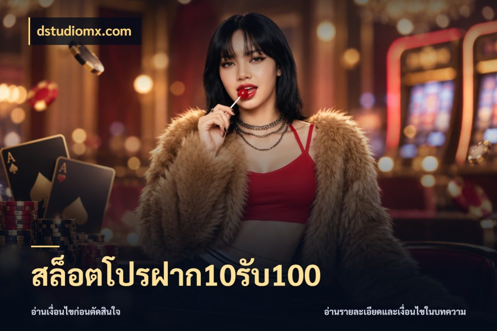 สล็อตโปรฝาก10รับ100 โปรกับเกมที่ชอบเลือกให้ตรงสไตล์ ในมุม dstudiomx.com