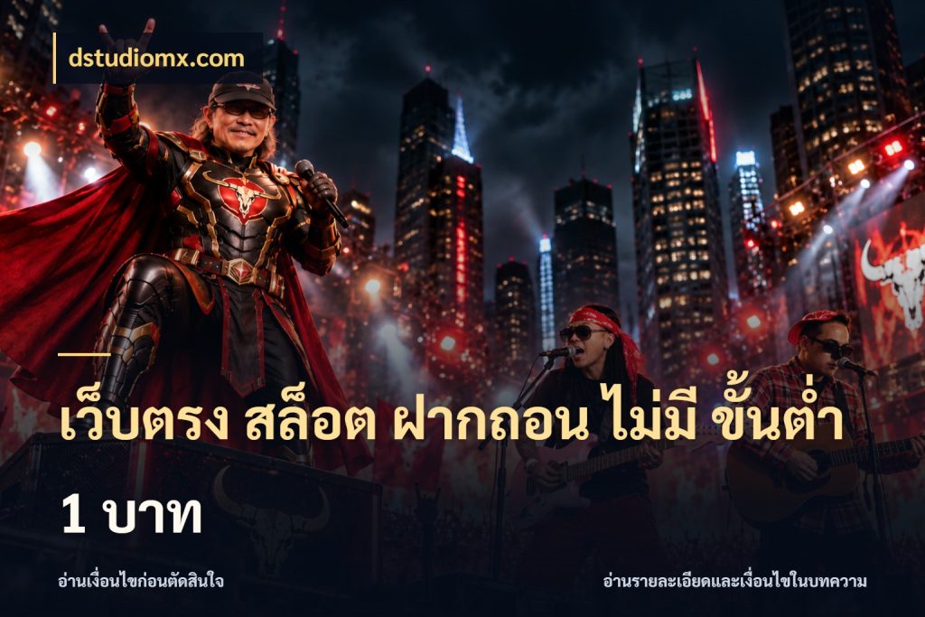 เว็บตรง สล็อต ฝากถอน ไม่มี ขั้นต่ํา 1 บาท เลือกสไตล์จากยอดและรูปแบบที่ตรงใจ กับ dstudiomx.com