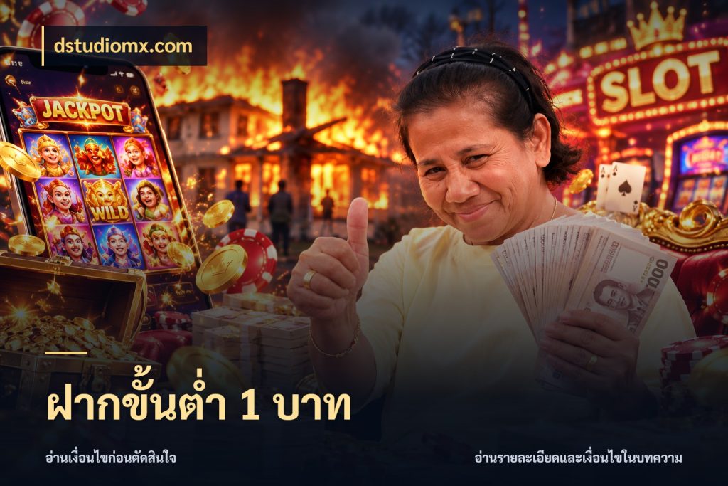 ฝากขั้นต่ำ 1 บาท เปิดมุมยอดเริ่มต้นสำหรับคนชอบเกม สไตล์ dstudiomx.com