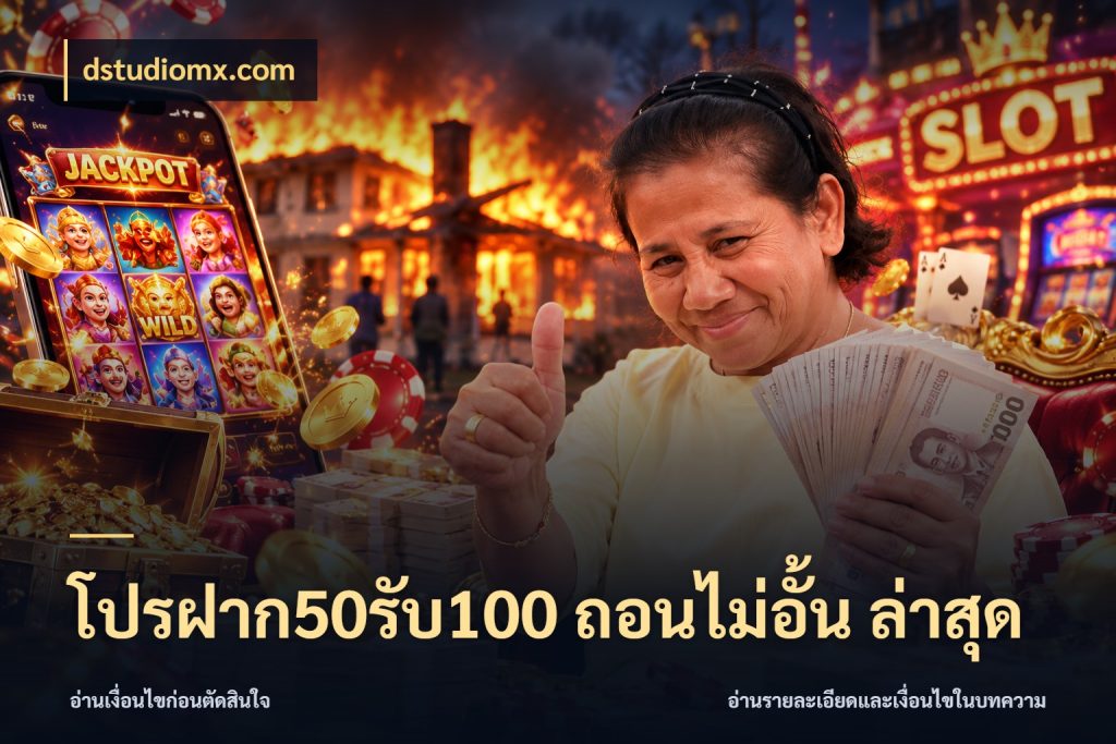 โปรฝาก50รับ100 ถอนไม่อั้น ล่าสุด dstudiomx.com จุดเด่นของเครดิตที่คนชอบเกมอยากรู้