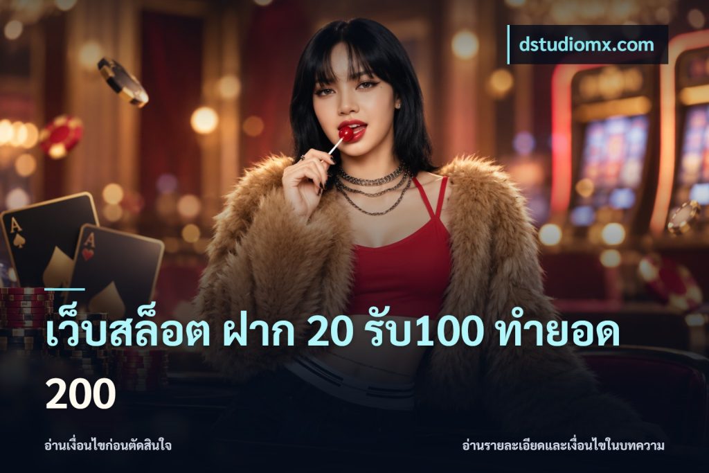 เว็บสล็อต ฝาก 20 รับ100 ทำยอด 200