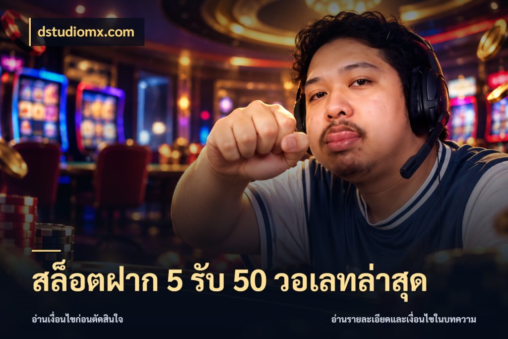 สล็อตฝาก 5 รับ 50 วอเลทล่าสุด dstudiomx.com เครดิตกับรูปแบบโปรที่ตรงใจ