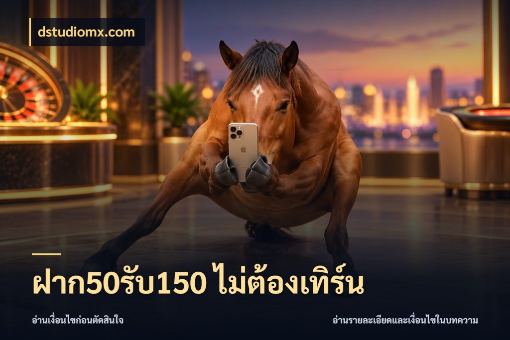 ฝาก50รับ150 ไม่ต้องเทิร์น รูปแบบโบนัสกับสิทธิ์ของสายเกม กับ dstudiomx.com