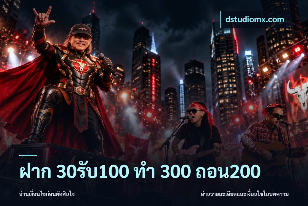 ฝาก 30รับ100 ทํา 300 ถอน200