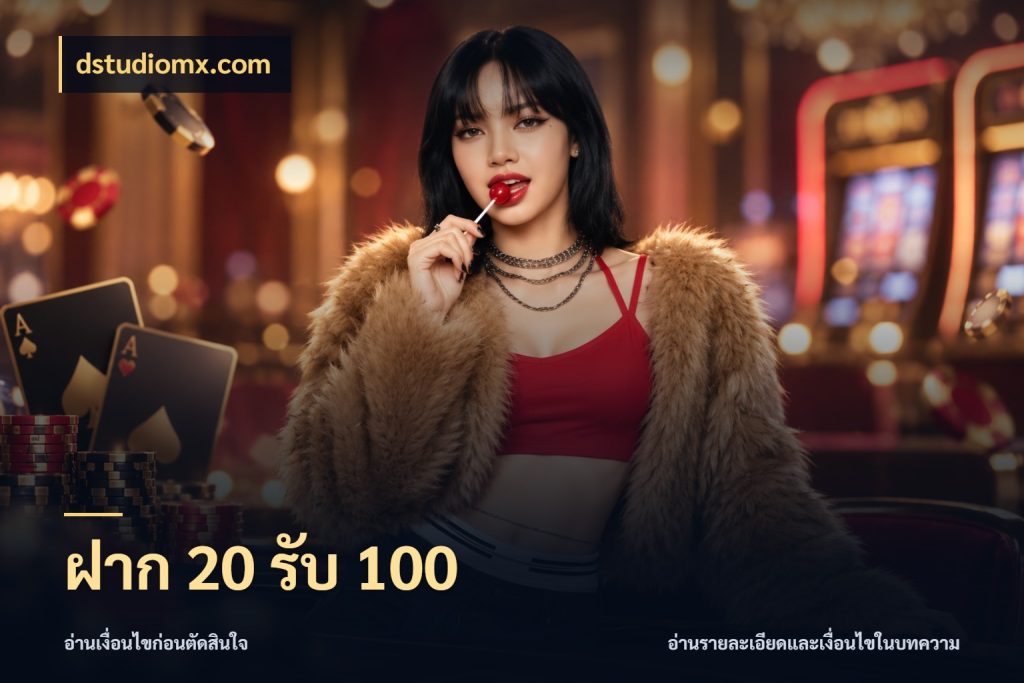 ฝาก 20 รับ 100 ยอดฝากและยอดรับในมุมของคนชอบลุ้น กับ dstudiomx.com
