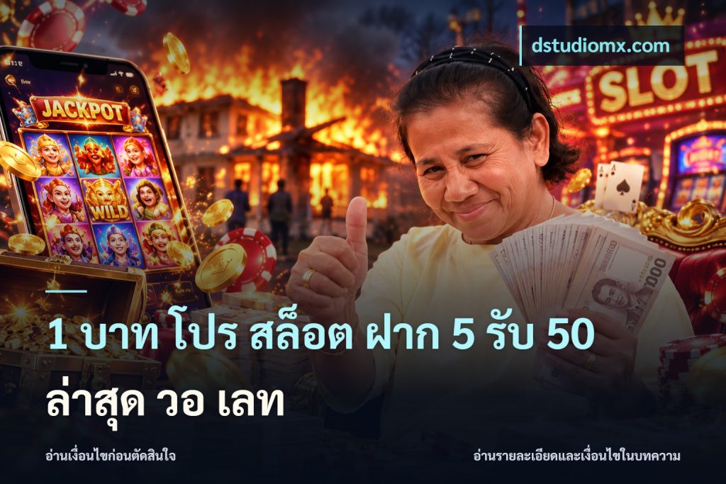 1 บาท โปร สล็อต ฝาก 5 รับ 50 ล่าสุด วอ เลท