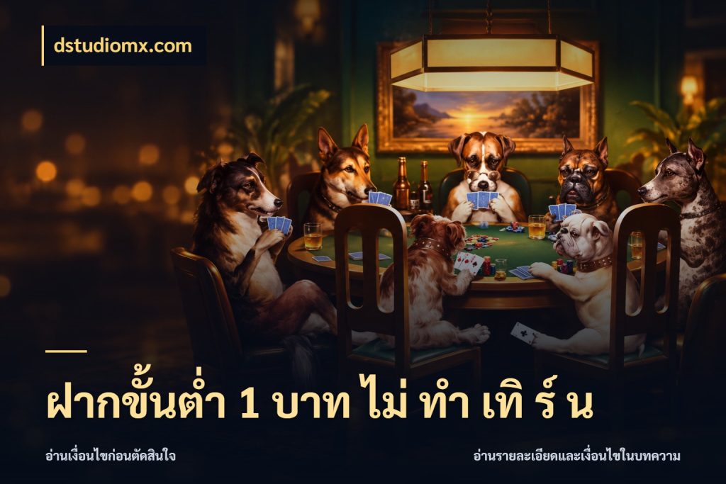 ฝากขั้นต่ำ 1 บาท ไม่ ทำ เทิ ร์ น มุมสนุกของคนที่กำหนดขอบเขตตัวเอง สไตล์ dstudiomx.com