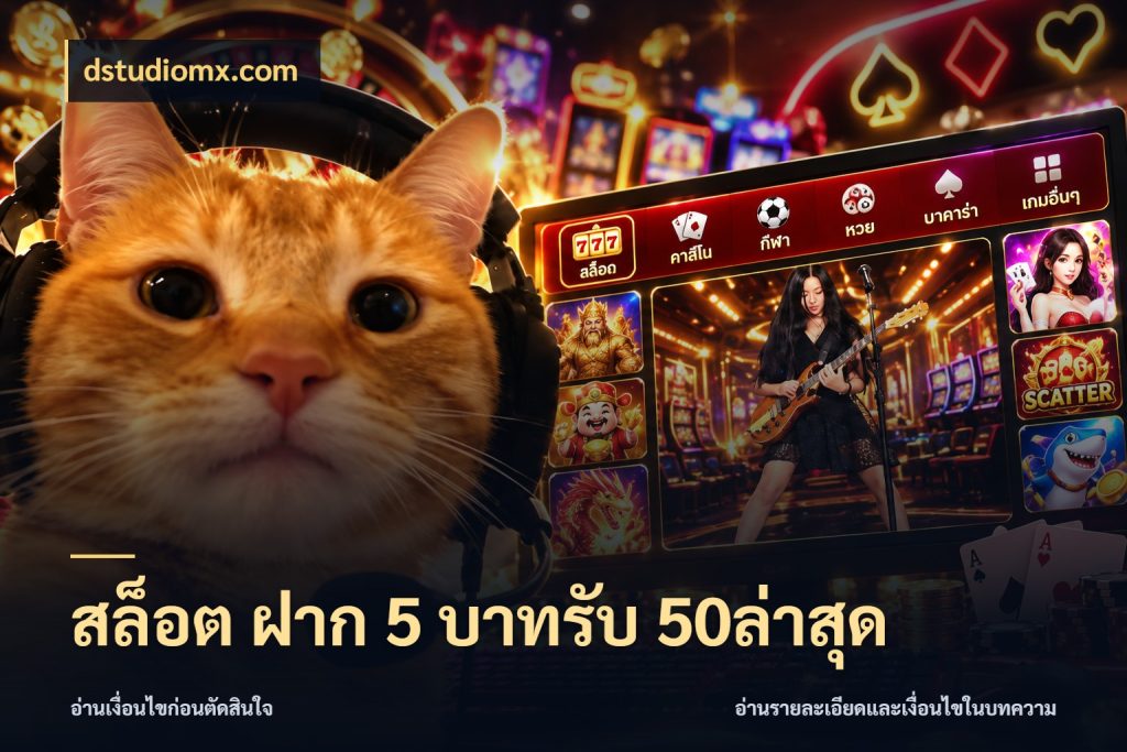 สล็อต ฝาก 5 บาทรับ 50ล่าสุด dstudiomx.com จุดเด่นของเครดิตที่คนชอบเกมอยากรู้