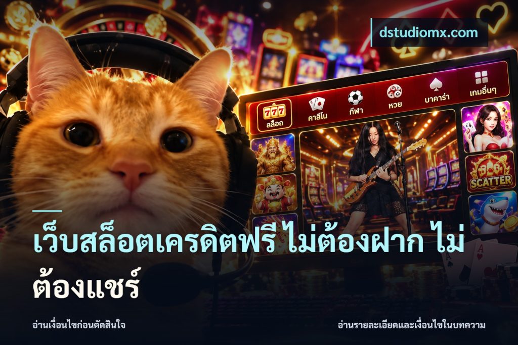 เว็บสล็อตเครดิตฟรี ไม่ต้องฝาก ไม่ต้องแชร์