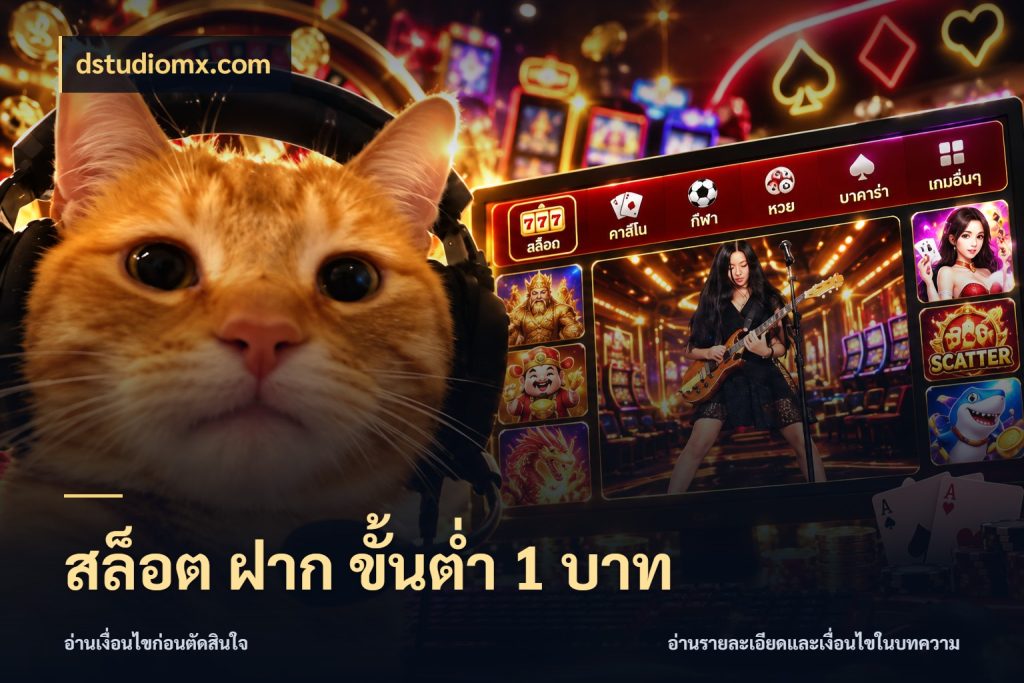 สล็อต ฝาก ขั้นต่ำ 1 บาท จัดจังหวะสนุกให้เข้ากับงบที่ตั้งไว้ กับ dstudiomx.com