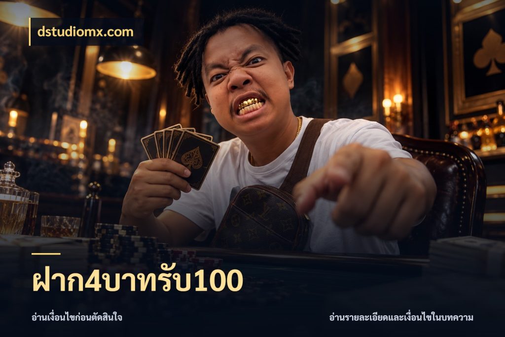 ฝาก4บาทรับ100 โปรกับเกมที่ชอบเลือกให้ตรงสไตล์ กับ dstudiomx.com