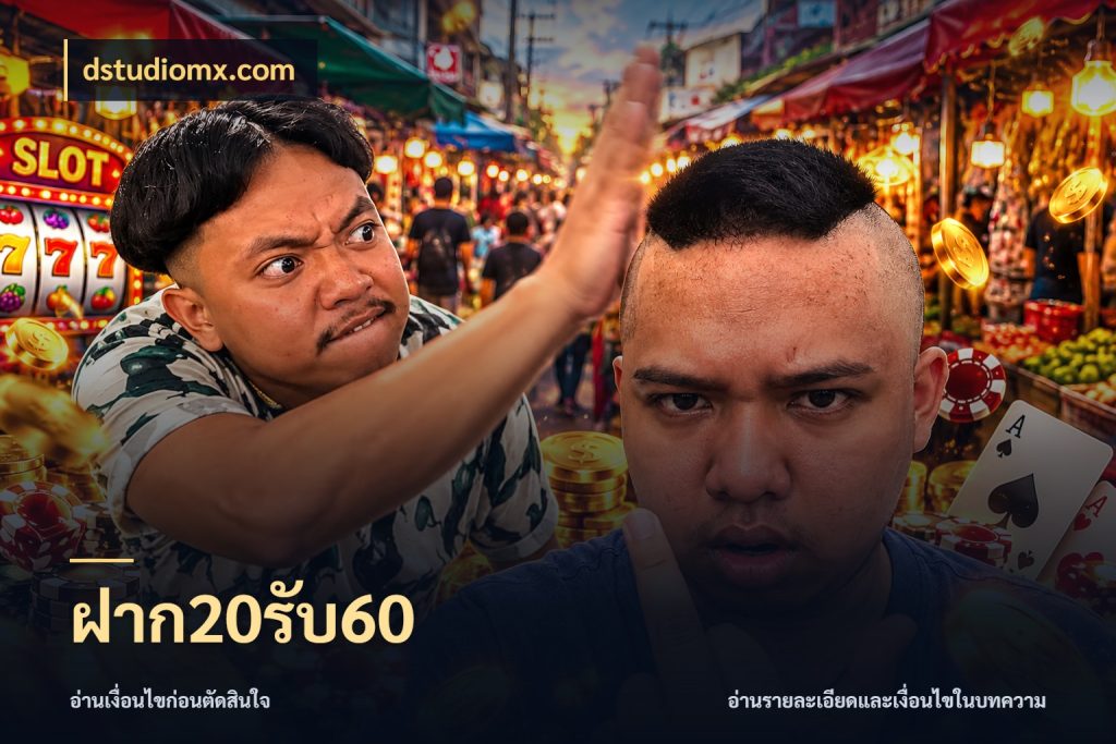 ฝาก20รับ60 dstudiomx.com รูปแบบโบนัสกับสิทธิ์ของสายเกม