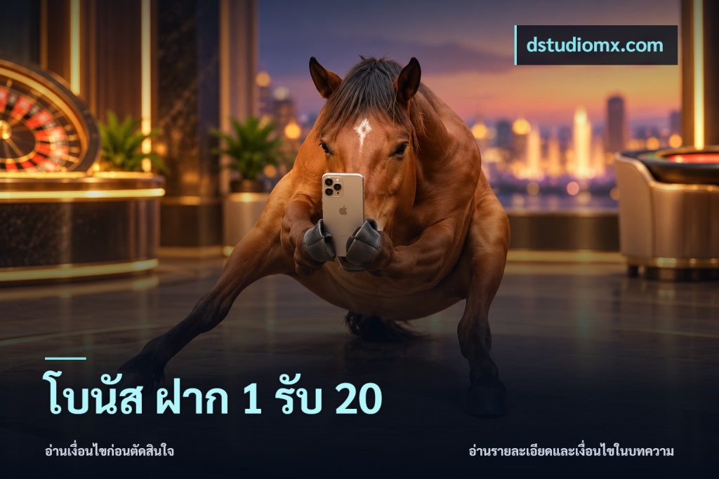 โบนัส ฝาก 1 รับ 20