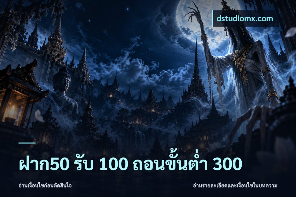 ฝาก50 รับ 100 ถอนขั้นต่ํา 300