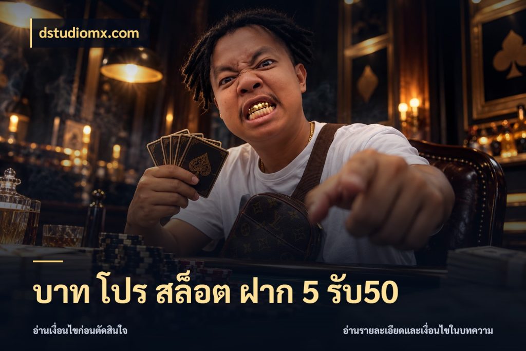 บาท โปร สล็อต ฝาก 5 รับ50 สายโบนัสเลือกจังหวะสนุกได้อย่างไร กับ dstudiomx.com