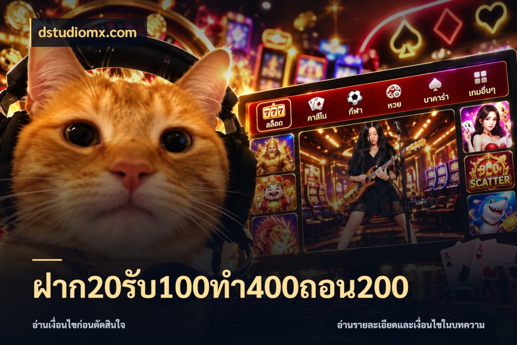 ฝาก20รับ100ทํา400ถอน200 ยอดฝากและยอดรับในมุมของคนชอบลุ้น สไตล์ dstudiomx.com