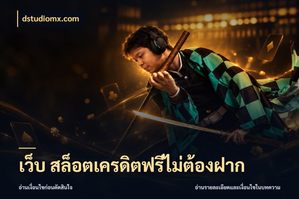 เว็บ สล็อตเครดิตฟรีไม่ต้องฝาก รู้จักยอดและขอบเขตของเครดิตฟรี กับ dstudiomx.com