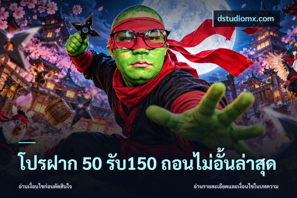 โปรฝาก 50 รับ150 ถอนไม่อั้นล่าสุด