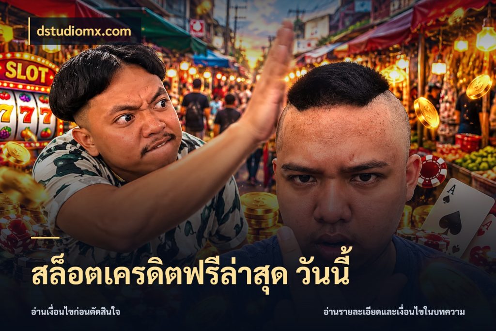 สล็อตเครดิตฟรีล่าสุด วันนี้ เปิดประเด็นเครดิตฟรีสำหรับคนชอบลุ้น กับ dstudiomx.com