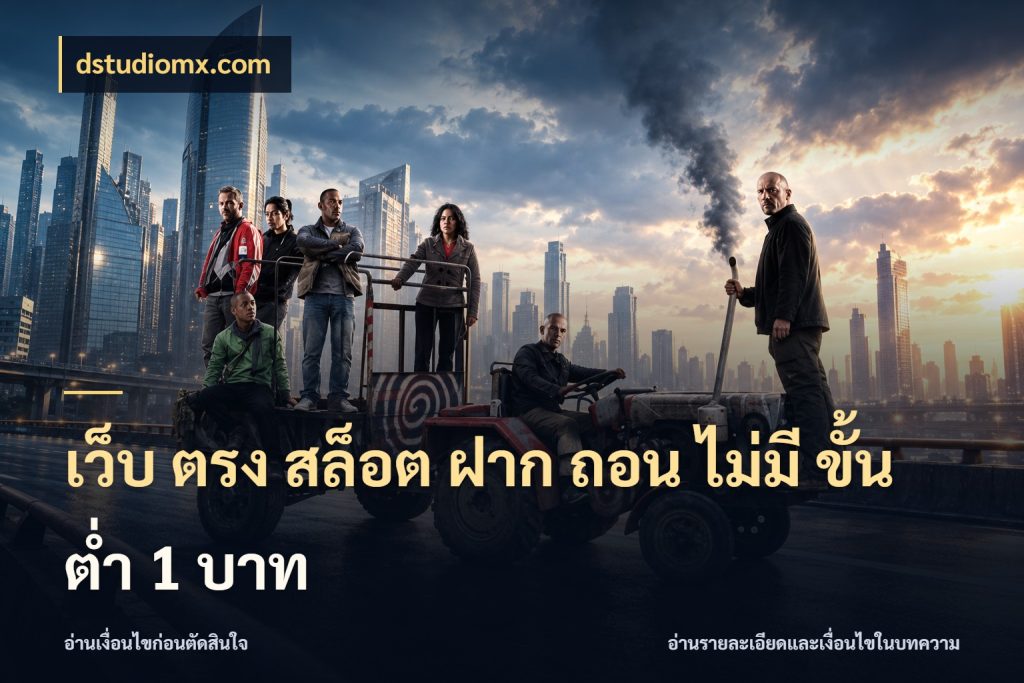 เว็บ ตรง สล็อต ฝาก ถอน ไม่มี ขั้น ต่ํา 1 บาท มุมสนุกของคนที่กำหนดขอบเขตตัวเอง ในมุม dstudiomx.com