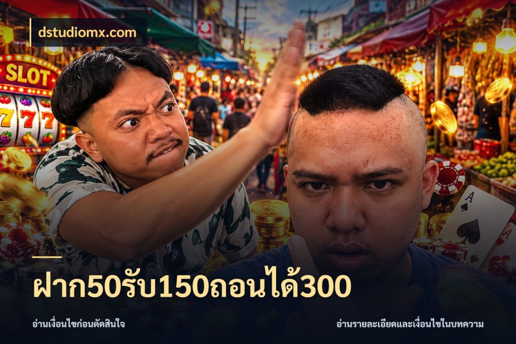 ฝาก50รับ150ถอนได้300 สีสันของโปรฝากและยอดรับ กับ dstudiomx.com