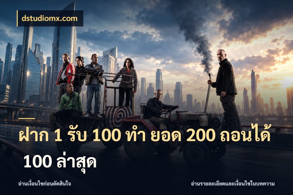 ฝาก 1 รับ 100 ทํา ยอด 200 ถอนได้ 100 ล่าสุด สนุกกับตัวเลือกโปรในสไตล์ของคุณ กับ dstudiomx.com