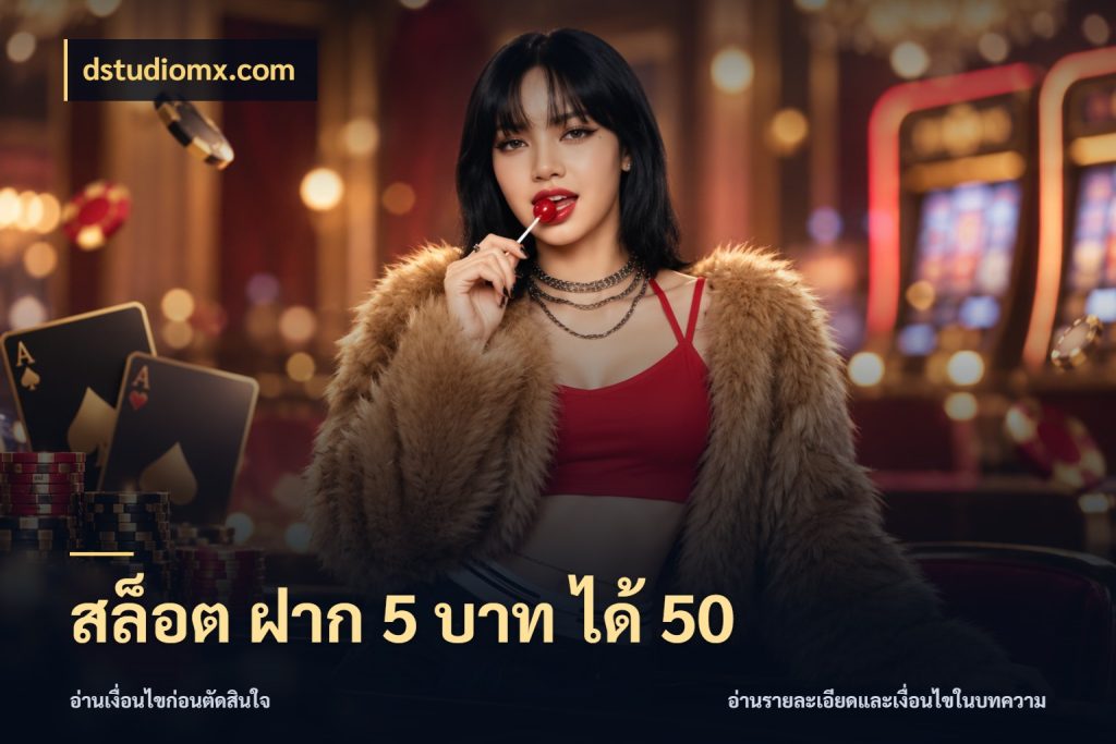 สล็อต ฝาก 5 บาท ได้ 50 dstudiomx.com จับประเด็นยอดรับก่อนเลือกความสนุก