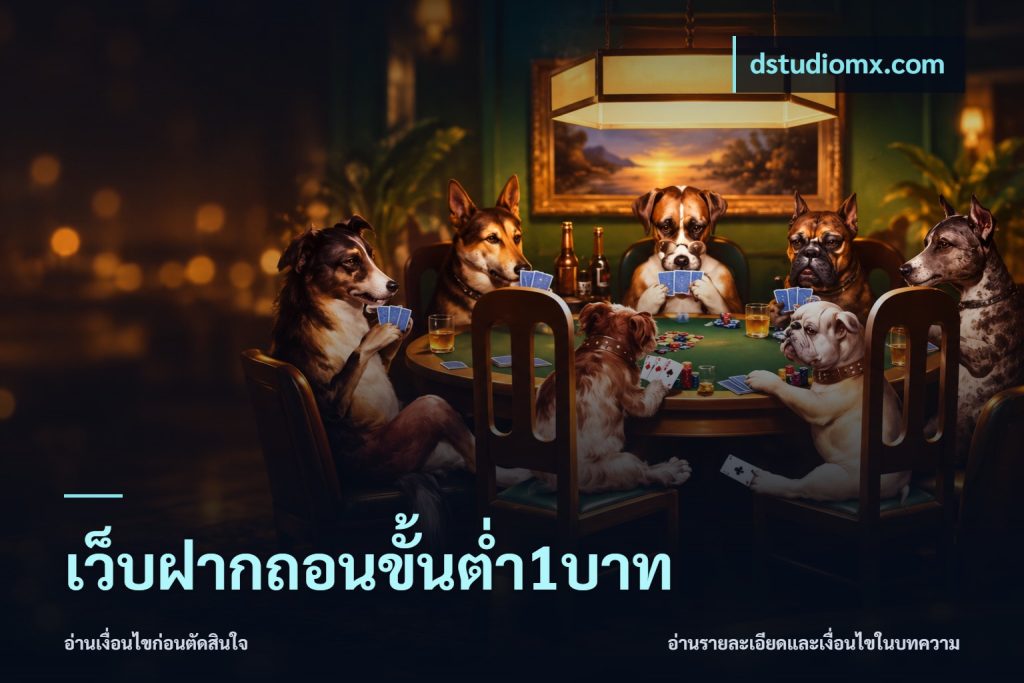 เว็บฝากถอนขั้นต่ำ1บาท