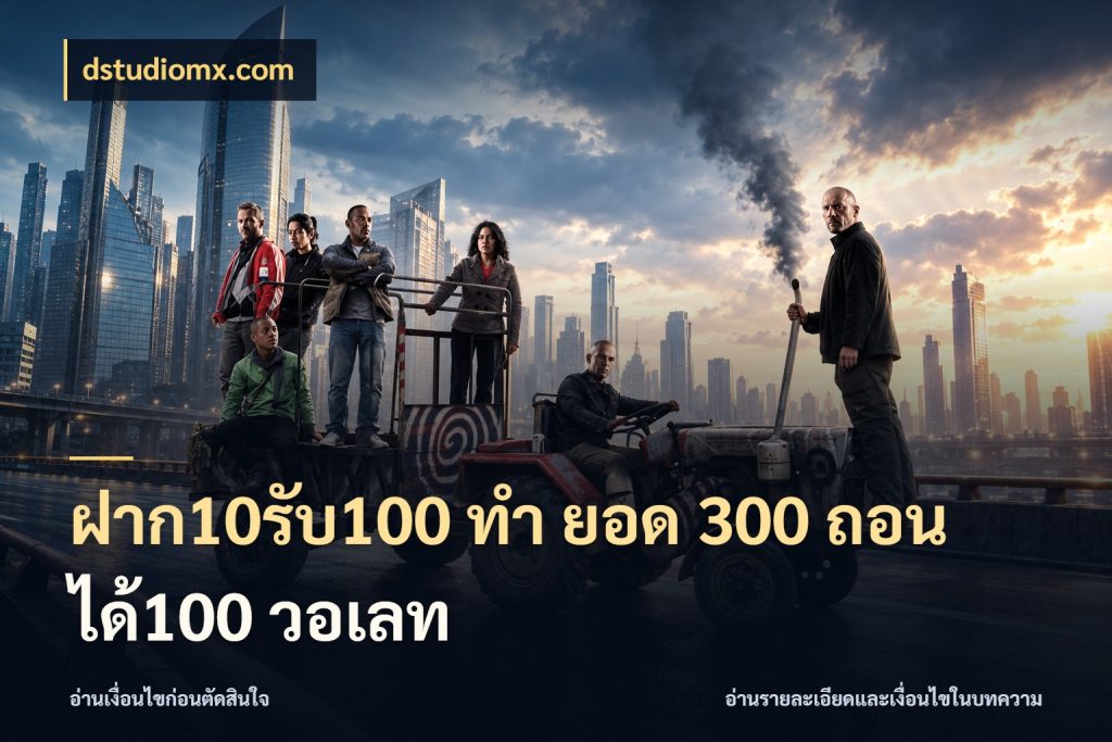 ฝาก10รับ100 ทํา ยอด 300 ถอนได้100 วอเลท เครดิตกับรูปแบบโปรที่ตรงใจ ในมุม dstudiomx.com