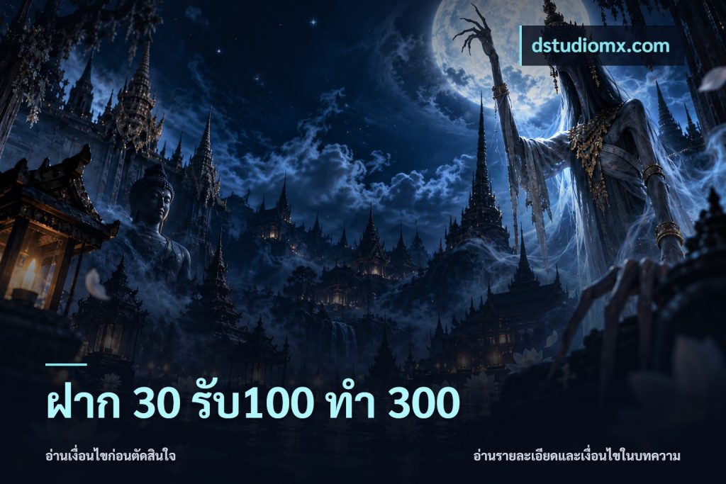 ฝาก 30 รับ100 ทำ 300
