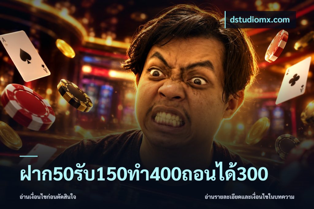 ฝาก50รับ150ทํา400ถอนได้300