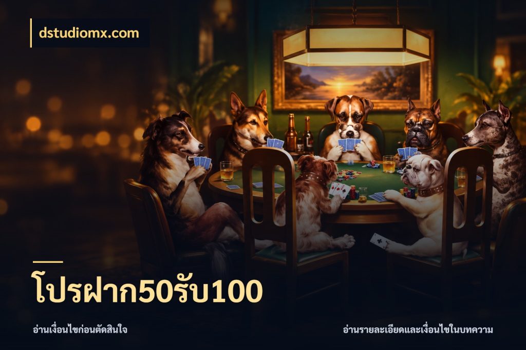 โปรฝาก50รับ100 เครดิตกับรูปแบบโปรที่ตรงใจ สไตล์ dstudiomx.com