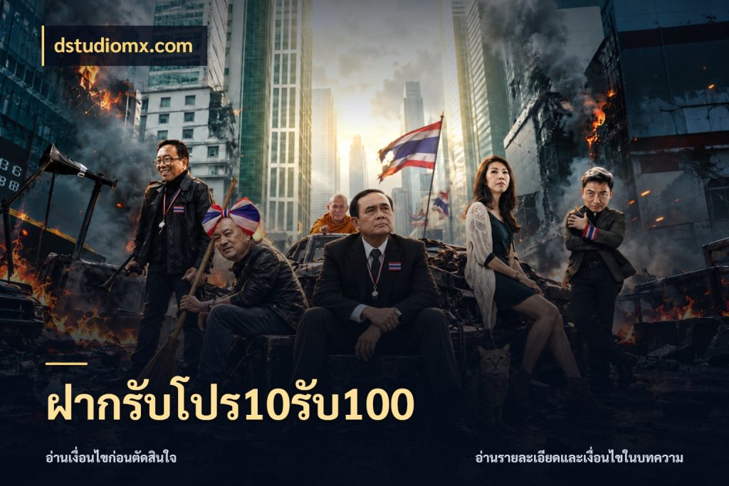 ฝากรับโปร10รับ100 เครดิตกับรูปแบบโปรที่ตรงใจ กับ dstudiomx.com