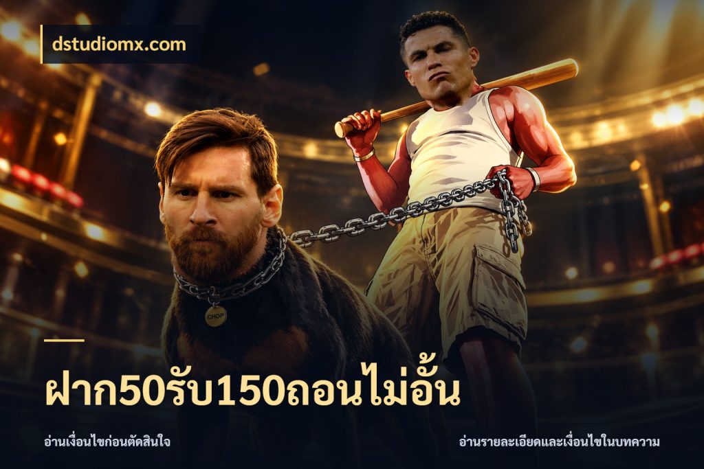 ฝาก50รับ150ถอนไม่อั้น ยอดฝากและยอดรับในมุมของคนชอบลุ้น กับ dstudiomx.com