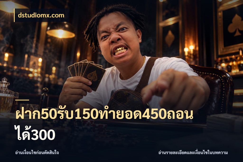 ฝาก50รับ150ทำยอด450ถอนได้300 สนุกกับตัวเลือกโปรในสไตล์ของคุณ ในมุม dstudiomx.com