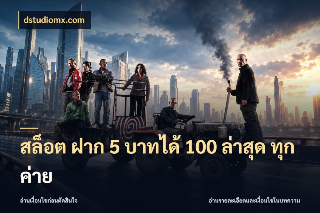 สล็อต ฝาก 5 บาทได้ 100 ล่าสุด ทุกค่าย สีสันของโปรฝากและยอดรับ ในมุม dstudiomx.com