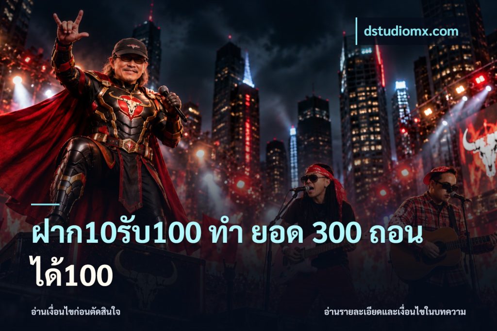 ฝาก10รับ100 ทํา ยอด 300 ถอนได้100