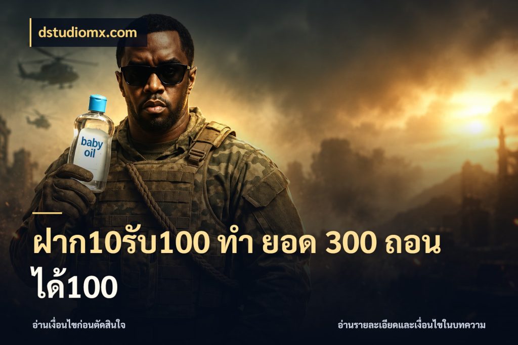 ฝาก10รับ100 ทํา ยอด 300 ถอนได้100 จุดเด่นของเครดิตที่คนชอบเกมอยากรู้ กับ dstudiomx.com