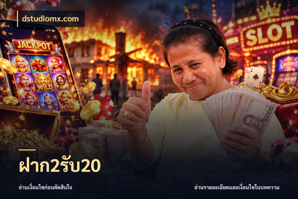 ฝาก2รับ20 ยอดฝากและยอดรับในมุมของคนชอบลุ้น สไตล์ dstudiomx.com