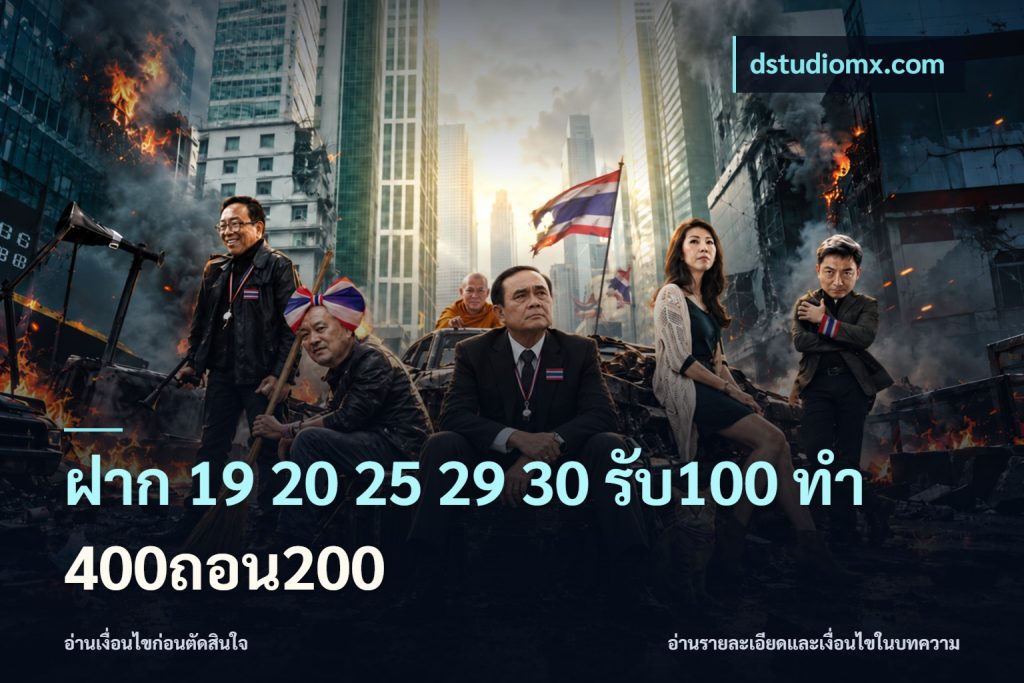 ฝาก 19 20 25 29 30 รับ100 ทำ 400ถอน200