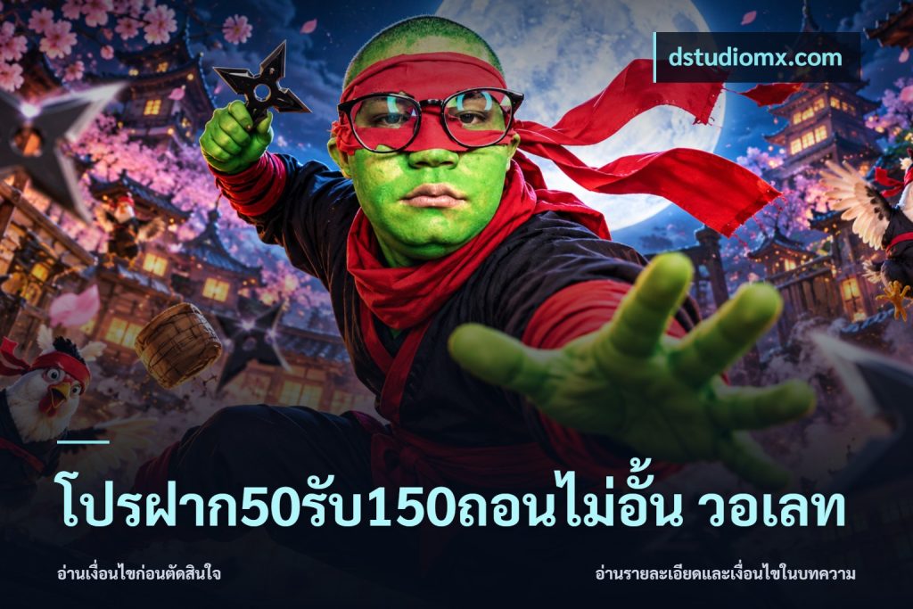โปรฝาก50รับ150ถอนไม่อั้น วอเลท
