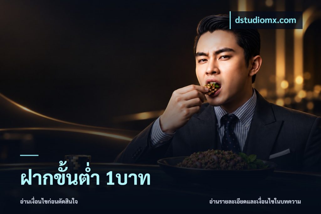 ฝากขั้นต่ำ 1บาท