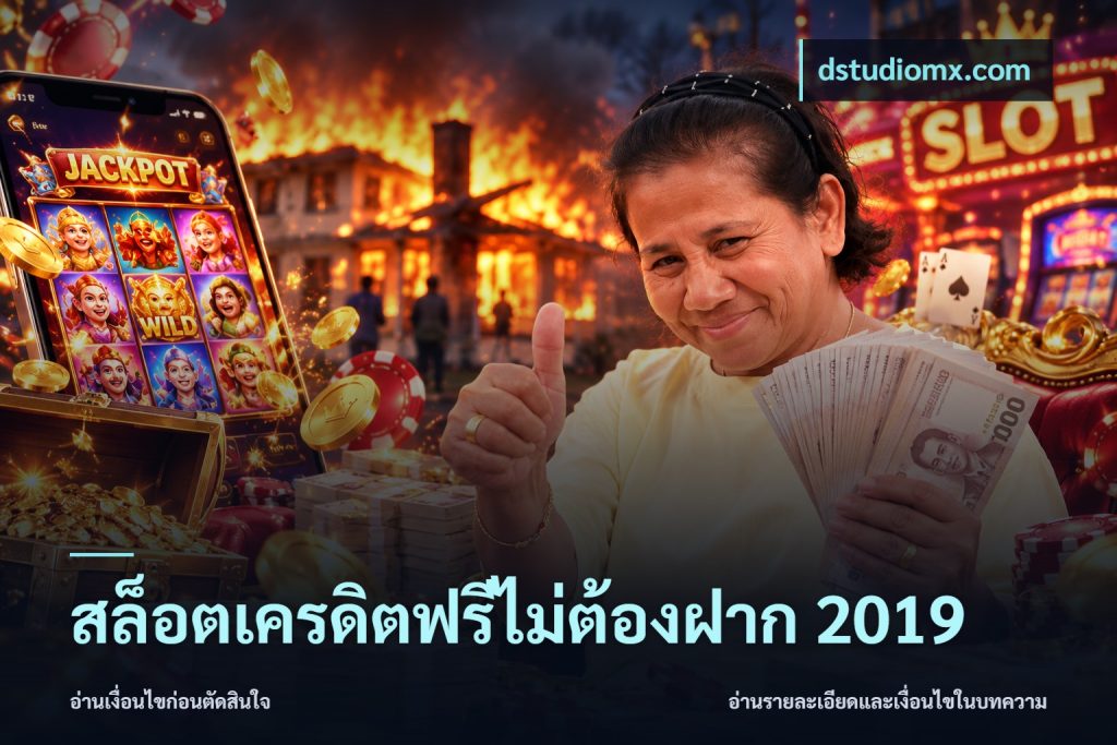 สล็อตเครดิตฟรีไม่ต้องฝาก 2019